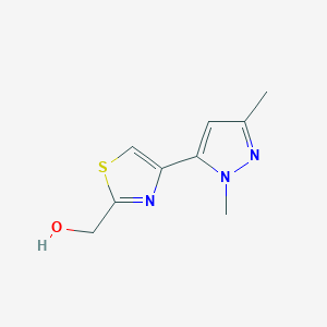 (4-(1,3-Dimethyl-1H-pyrazol-5-yl)thiazol-2-yl)methanol