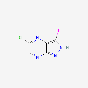 5-Chloro-3-iodo-1H-pyrazolo[3,4-B]pyrazine