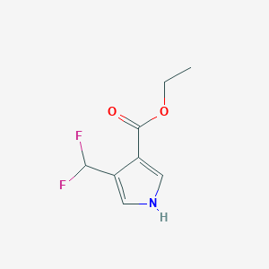 Ethyl 4-(difluoromethyl)-1H-pyrrole-3-carboxylate