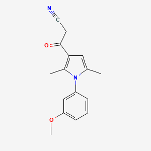 3-(1-(3-Methoxyphenyl)-2,5-dimethyl-1H-pyrrol-3-yl)-3-oxopropanenitrile