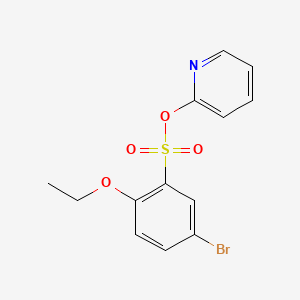 molecular formula C13H12BrNO4S B1179382 2-Pyridinyl 5-bromo-2-ethoxybenzenesulfonate 