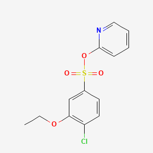 molecular formula C13H12ClNO4S B1179388 2-Pyridinyl 4-chloro-3-ethoxybenzenesulfonate 