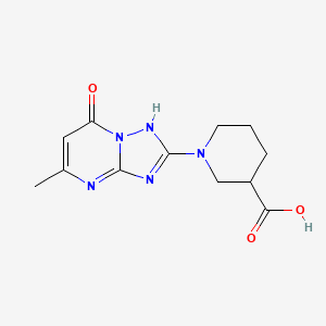 1-(5-Methyl-7-oxo-4,7-dihydro-[1,2,4]triazolo[1,5-a]pyrimidin-2-yl)piperidine-3-carboxylic acid