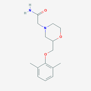 2-(2-((2,6-Dimethylphenoxy)methyl)morpholino)acetamide