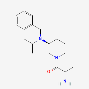 2-amino-1-[(3S)-3-[benzyl(propan-2-yl)amino]piperidin-1-yl]propan-1-one