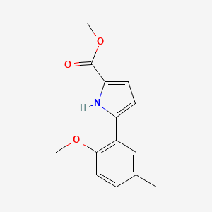 Methyl 5-(2-methoxy-5-methylphenyl)-1H-pyrrole-2-carboxylate