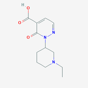 2-(1-Ethylpiperidin-3-yl)-3-oxo-2,3-dihydropyridazine-4-carboxylic acid