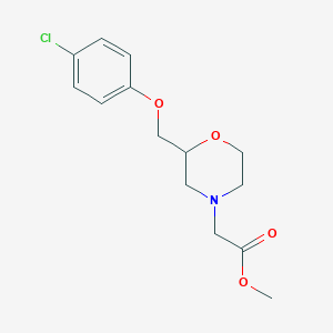 Methyl2-(2-((4-chlorophenoxy)methyl)morpholino)acetate