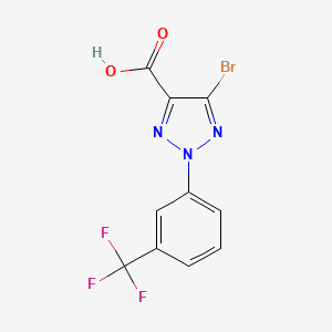 5-Bromo-2-(3-(trifluoromethyl)phenyl)-2H-1,2,3-triazole-4-carboxylic acid