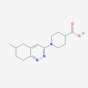 1-(6-Methyl-5,6,7,8-tetrahydrocinnolin-3-yl)piperidine-4-carboxylic acid