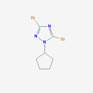 3,5-Dibromo-1-cyclopentyl-1H-1,2,4-triazole