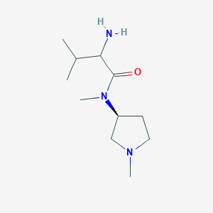 2-amino-N,3-dimethyl-N-[(3S)-1-methylpyrrolidin-3-yl]butanamide