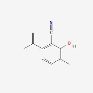 molecular formula C11H11NO B1179415 2-Hydroxy-6-isopropenyl-3-methylbenzonitrile 
