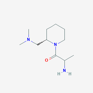 2-amino-1-[(2S)-2-[(dimethylamino)methyl]piperidin-1-yl]propan-1-one