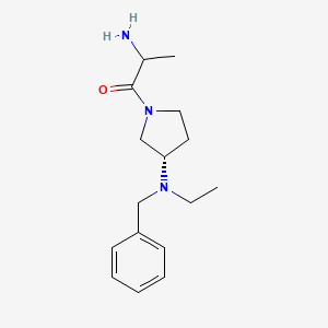 2-amino-1-[(3S)-3-[benzyl(ethyl)amino]pyrrolidin-1-yl]propan-1-one