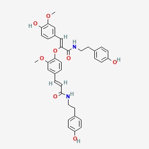 molecular formula C36H36N2O8 B1179422 Cannabisin F CAS No. 163136-19-4