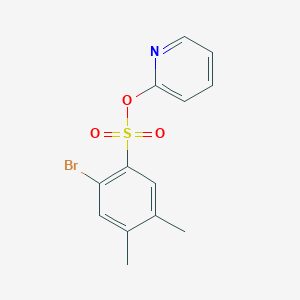 molecular formula C13H12BrNO3S B1179434 2-Pyridinyl 2-bromo-4,5-dimethylbenzenesulfonate 