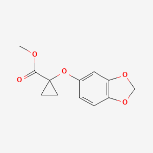 Methyl 1-(benzo[d][1,3]dioxol-5-yloxy)cyclopropanecarboxylate