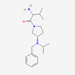 2-amino-1-[(3S)-3-[benzyl(propan-2-yl)amino]pyrrolidin-1-yl]-3-methylbutan-1-one