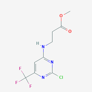 Methyl 3-((2-chloro-6-(trifluoromethyl)pyrimidin-4-yl)amino)propanoate