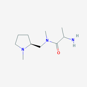 2-amino-N-methyl-N-[[(2S)-1-methylpyrrolidin-2-yl]methyl]propanamide