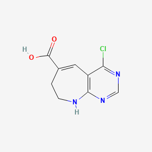 4-Chloro-8,9-dihydro-7H-pyrimido[4,5-B]azepine-6-carboxylic acid