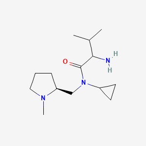 2-amino-N-cyclopropyl-3-methyl-N-[[(2S)-1-methylpyrrolidin-2-yl]methyl]butanamide