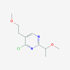 4-Chloro-2-(1-methoxyethyl)-5-(2-methoxyethyl)pyrimidine