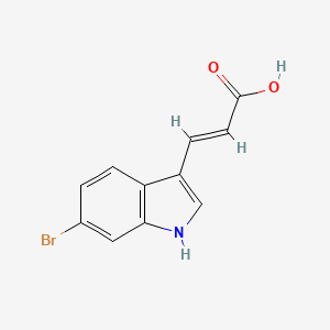 (E)-3-(6-Bromo-1H-indol-3-YL)acrylic acid