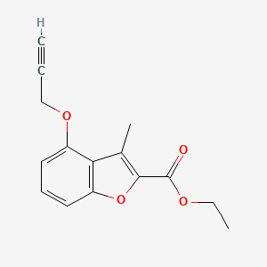 Ethyl 3-methyl-4-(prop-2-yn-1-yloxy)benzofuran-2-carboxylate