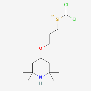 Piperidine, 4-3-(dichloromethylsilyl)propoxy-2,2,6,6-tetramethyl-, hydrolyzed, polymd.