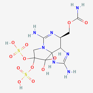 [(3aS,4R)-2,6-diamino-10,10-dihydroxy-9,9-disulfooxy-1,3a,4,8-tetrahydropyrrolo[1,2-c]purin-4-yl]methyl carbamate