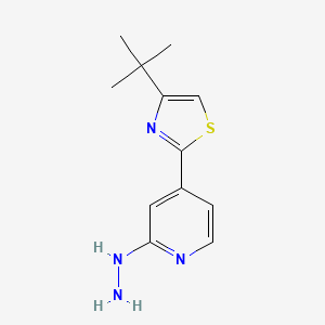 4-(tert-Butyl)-2-(2-hydrazinylpyridin-4-yl)thiazole