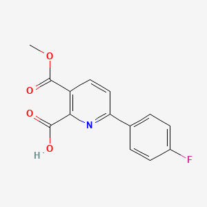 6-(4-Fluorophenyl)-3-(methoxycarbonyl)picolinic acid