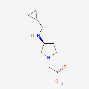 (S)-2-(3-((Cyclopropylmethyl)amino)pyrrolidin-1-yl)acetic acid