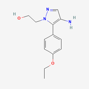 2-(4-Amino-5-(4-ethoxyphenyl)-1H-pyrazol-1-yl)ethanol