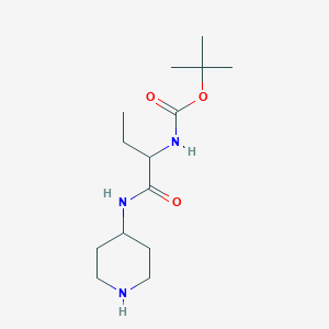 tert-Butyl (1-oxo-1-(piperidin-4-ylamino)butan-2-yl)carbamate