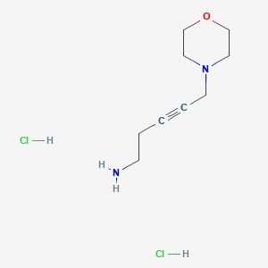 5-Morpholinopent-3-yn-1-amine dihydrochloride