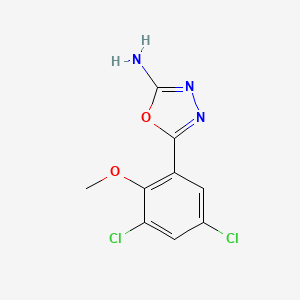 5-(3,5-Dichloro-2-methoxyphenyl)-1,3,4-oxadiazol-2-amine