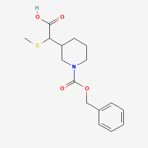 2-(1-((Benzyloxy)carbonyl)piperidin-3-yl)-2-(methylthio)acetic acid