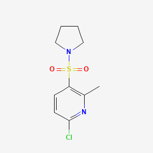 6-Chloro-2-methyl-3-(pyrrolidin-1-ylsulfonyl)pyridine