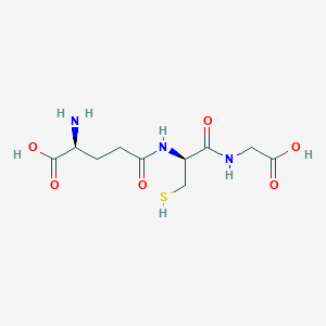 molecular formula C10H17N3O6S B1179537 甘氨酸，N-（N-L-γ-谷氨酰-D-半胱氨酰）- CAS No. 128960-77-0