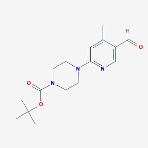 tert-Butyl 4-(5-formyl-4-methylpyridin-2-yl)piperazine-1-carboxylate