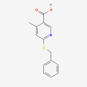 6-(Benzylthio)-4-methylnicotinic acid