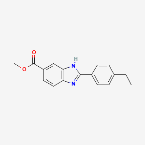 Methyl 2-(4-ethylphenyl)-1H-benzo[d]imidazole-6-carboxylate