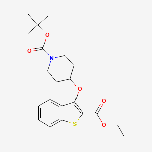 tert-Butyl 4-((2-(ethoxycarbonyl)benzo[b]thiophen-3-yl)oxy)piperidine-1-carboxylate