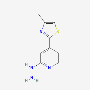 2-(2-Hydrazinylpyridin-4-yl)-4-methylthiazole