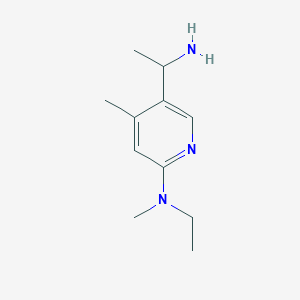 5-(1-Aminoethyl)-N-ethyl-N,4-dimethylpyridin-2-amine