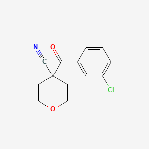 4-(3-Chlorobenzoyl)tetrahydro-2H-pyran-4-carbonitrile