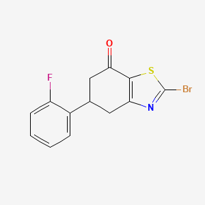 2-Bromo-5-(2-fluorophenyl)-5,6-dihydrobenzo[d]thiazol-7(4H)-one